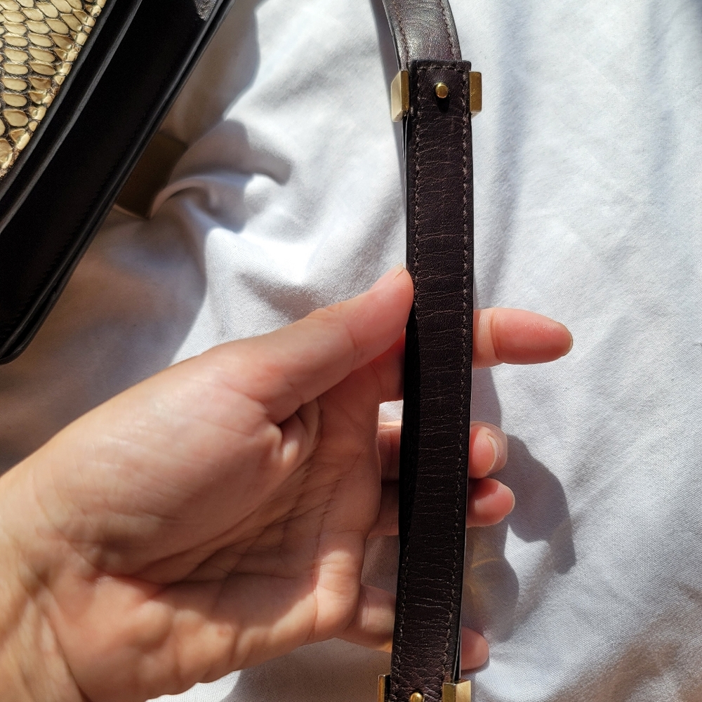 Celine Small Box Bag Python and Brown - Authentic - Picture 8 of 9